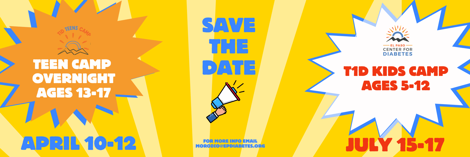 T1D Kids Camp Save the date